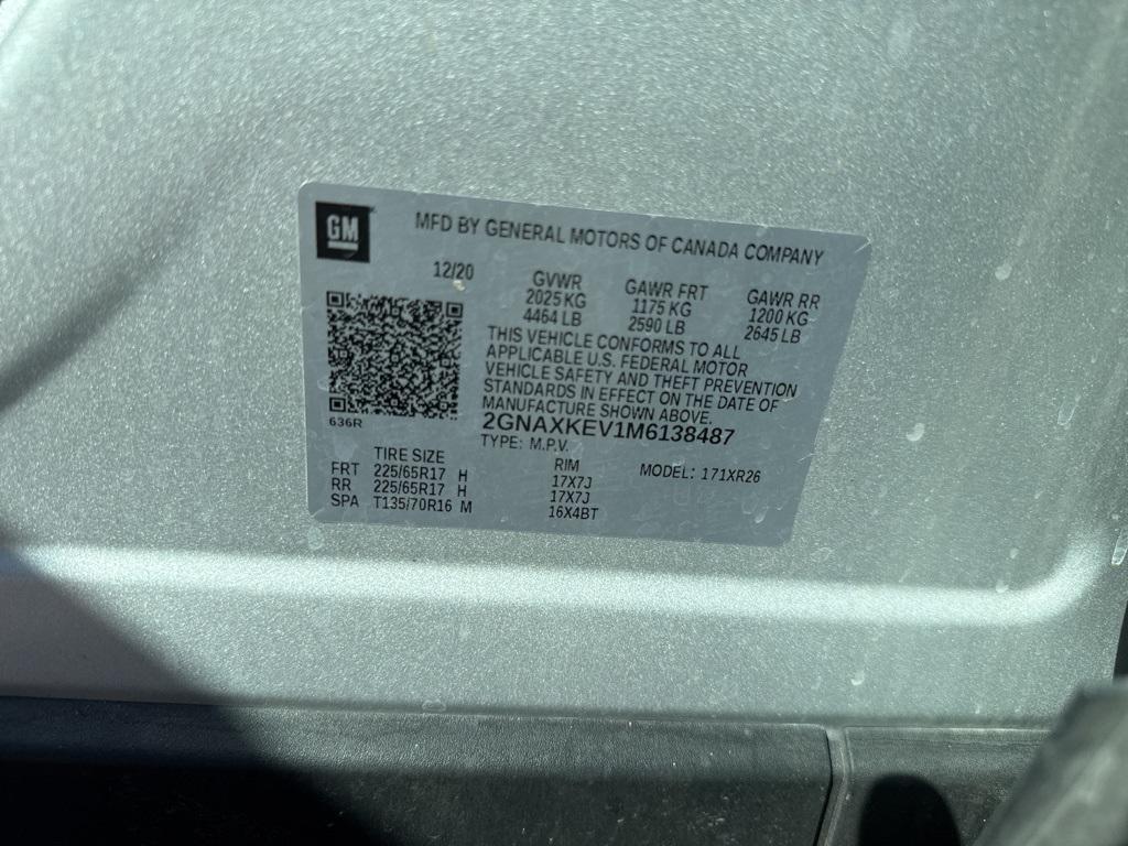 used 2021 Chevrolet Equinox car, priced at $14,000