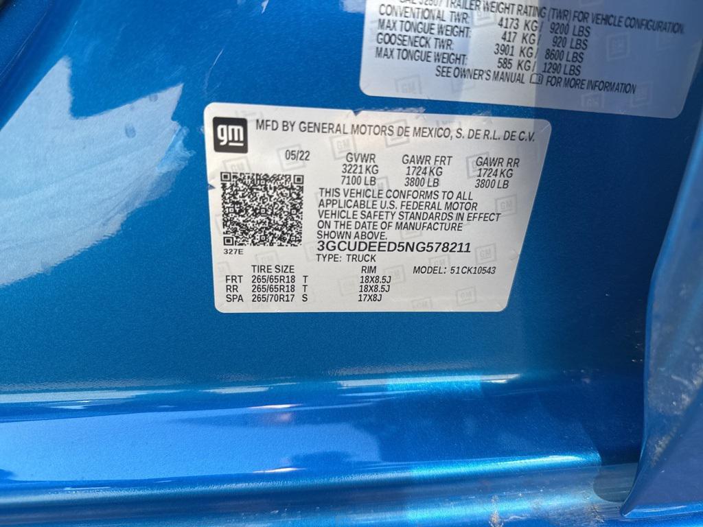 used 2022 Chevrolet Silverado 1500 car, priced at $38,800