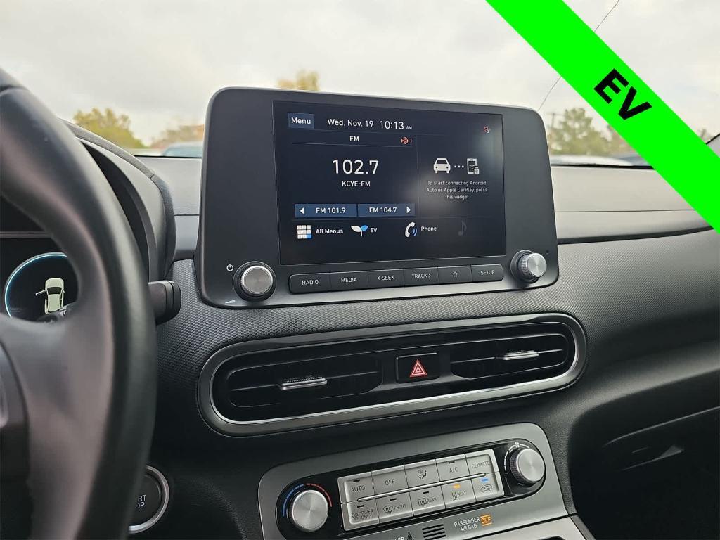 used 2022 Hyundai Kona EV car, priced at $17,000