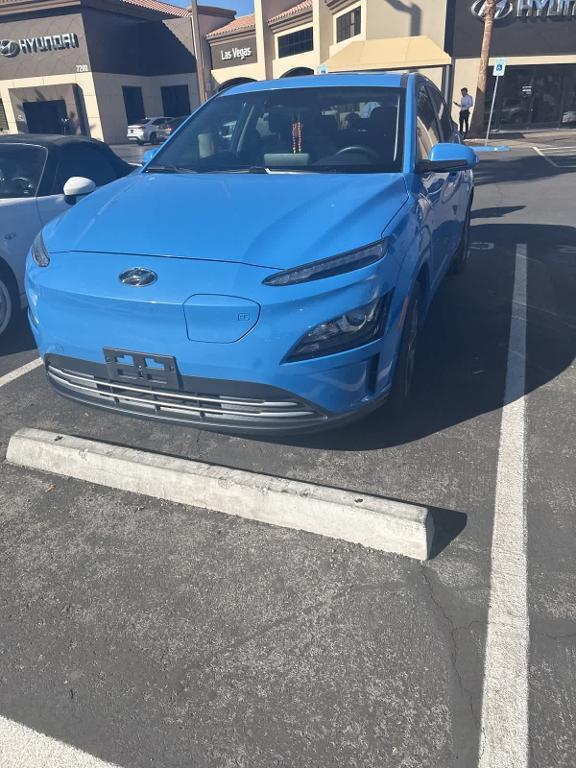 used 2022 Hyundai Kona EV car, priced at $17,500