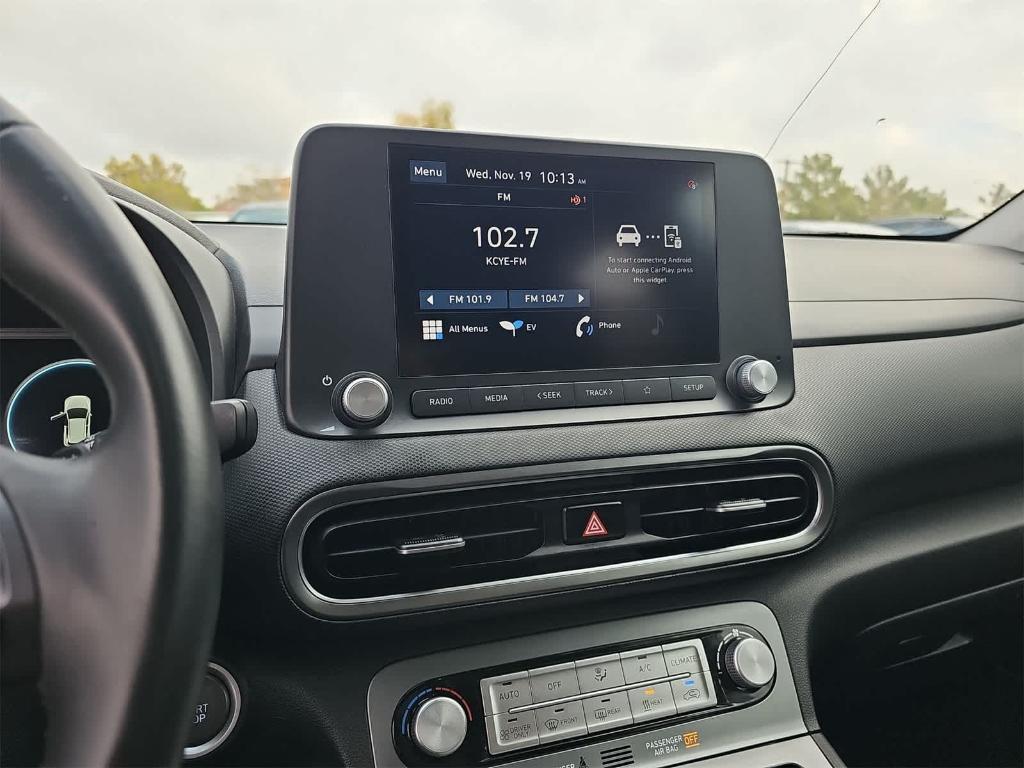 used 2022 Hyundai Kona EV car, priced at $17,500