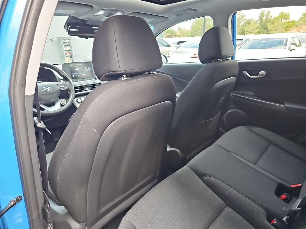 used 2022 Hyundai Kona EV car, priced at $17,500