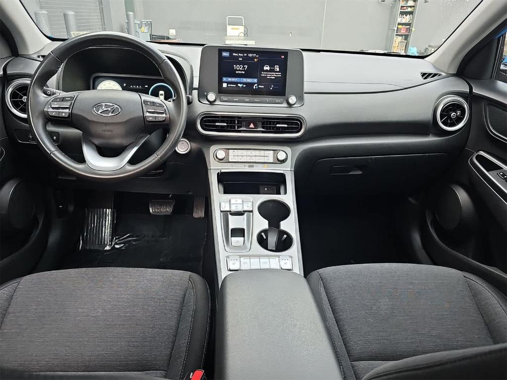 used 2022 Hyundai Kona EV car, priced at $17,500