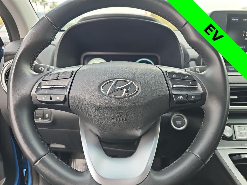 used 2022 Hyundai Kona EV car, priced at $17,000