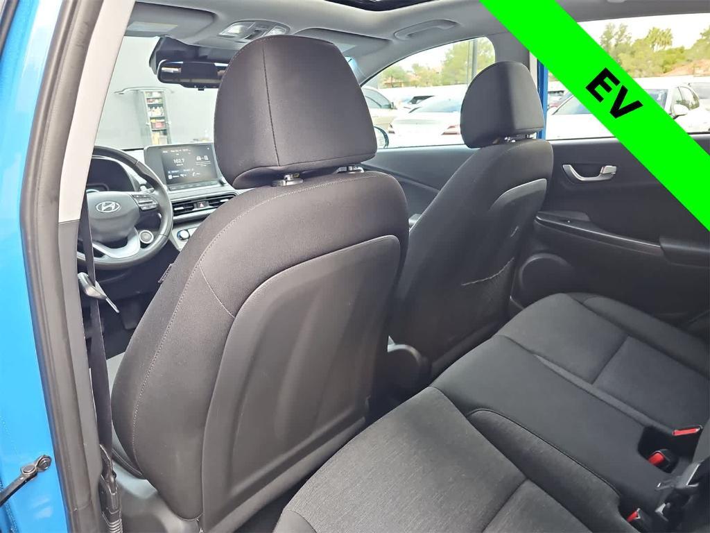 used 2022 Hyundai Kona EV car, priced at $17,000