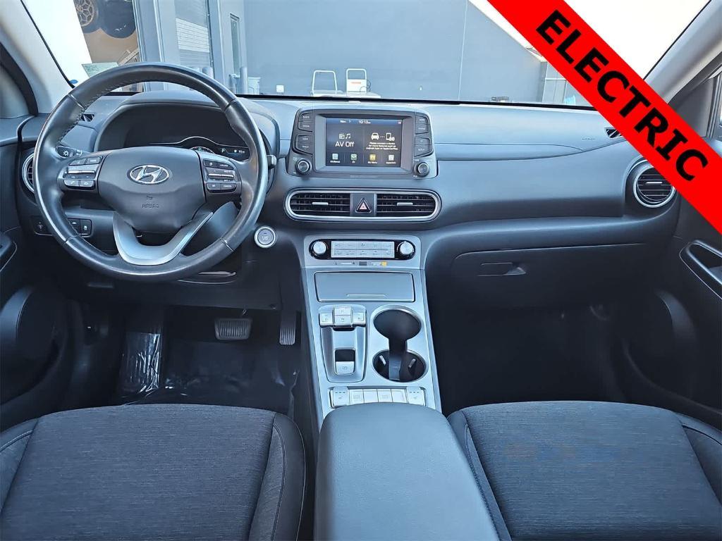 used 2021 Hyundai Kona EV car, priced at $15,000
