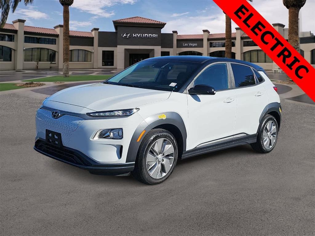 used 2021 Hyundai Kona EV car, priced at $15,000