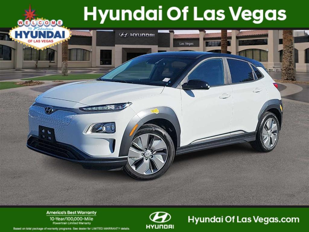 used 2021 Hyundai Kona EV car, priced at $15,000