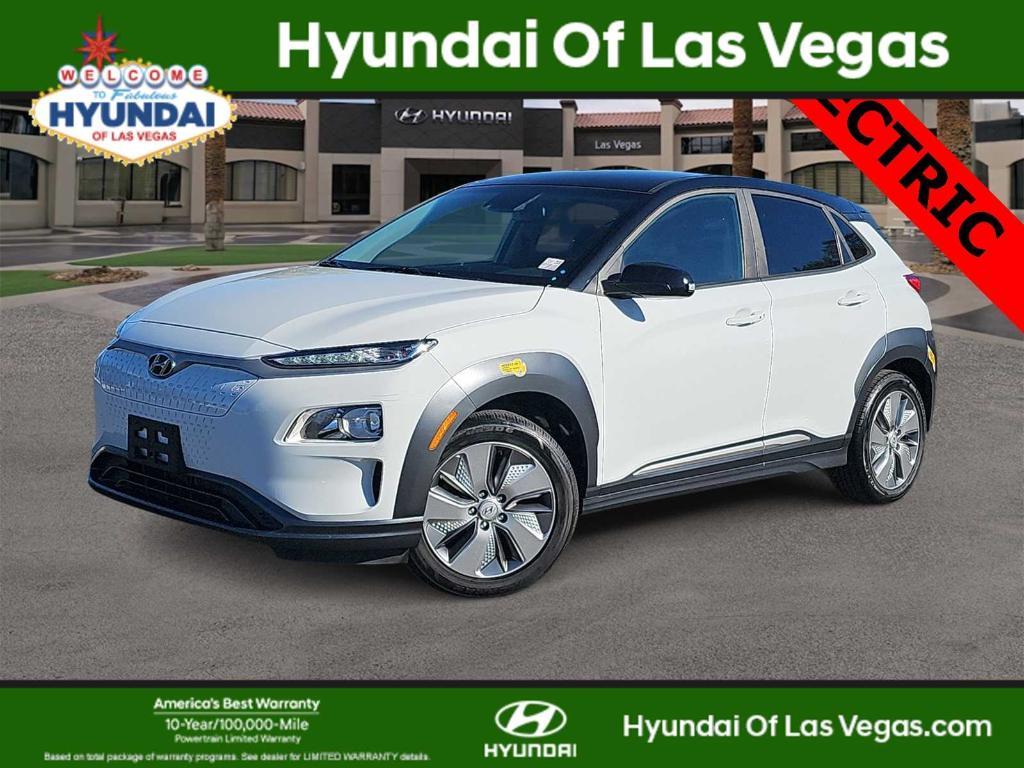 used 2021 Hyundai Kona EV car, priced at $15,000