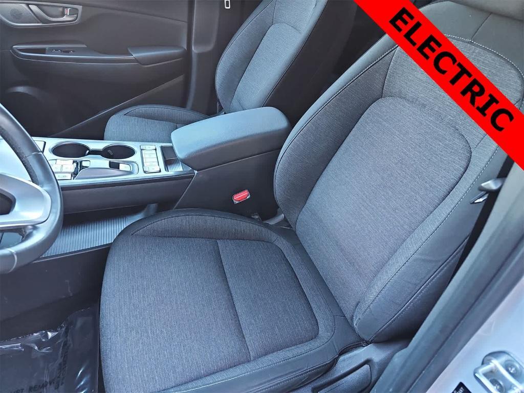 used 2021 Hyundai Kona EV car, priced at $15,000