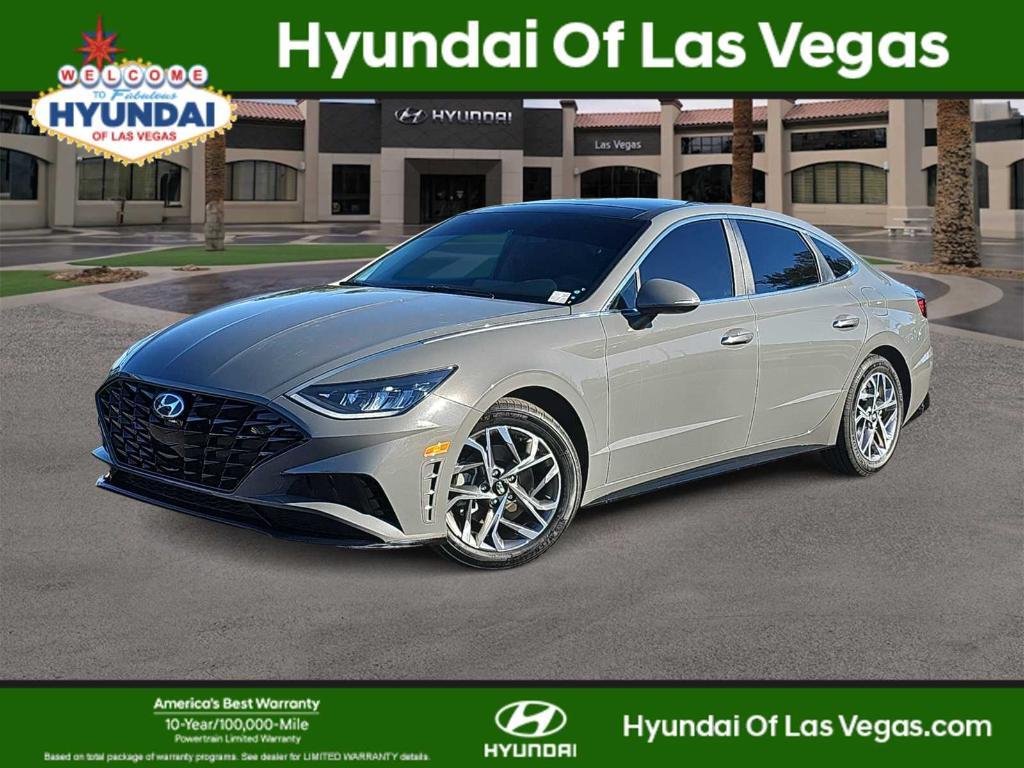 used 2021 Hyundai Sonata car, priced at $18,750