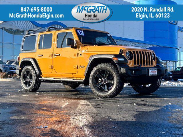 used 2021 Jeep Wrangler Unlimited car, priced at $28,500