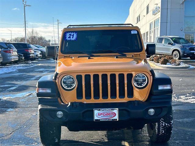 used 2021 Jeep Wrangler Unlimited car, priced at $28,500