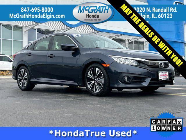 used 2018 Honda Civic car, priced at $15,395