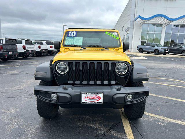 used 2021 Jeep Wrangler car, priced at $25,155