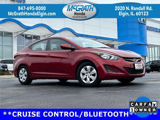 used 2016 Hyundai Elantra car, priced at $8,000