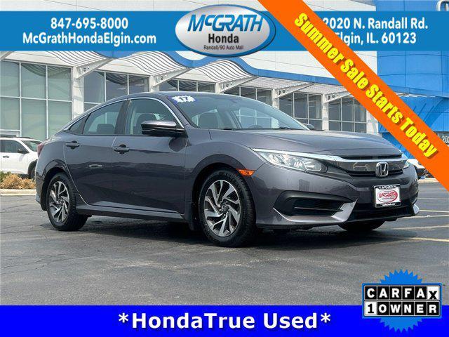 used 2017 Honda Civic car, priced at $14,795