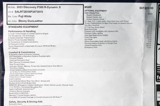 used 2023 Land Rover Discovery car, priced at $45,888