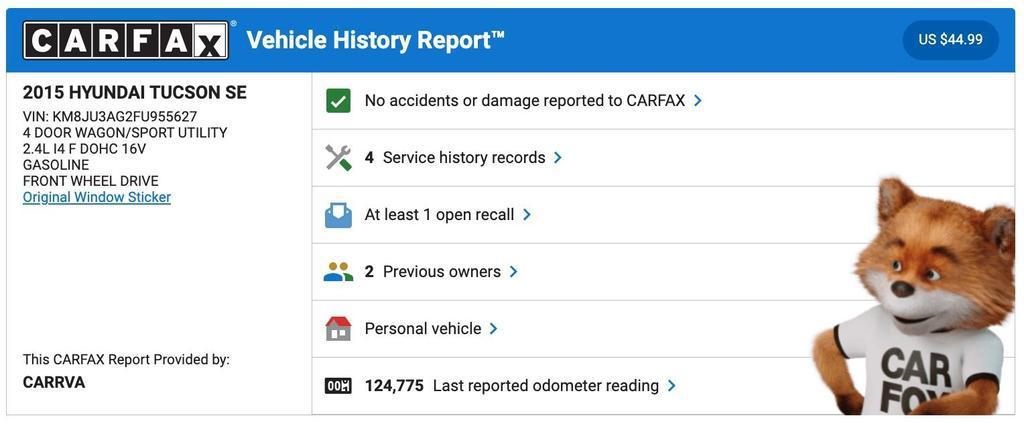 used 2015 Hyundai Tucson car, priced at $8,950