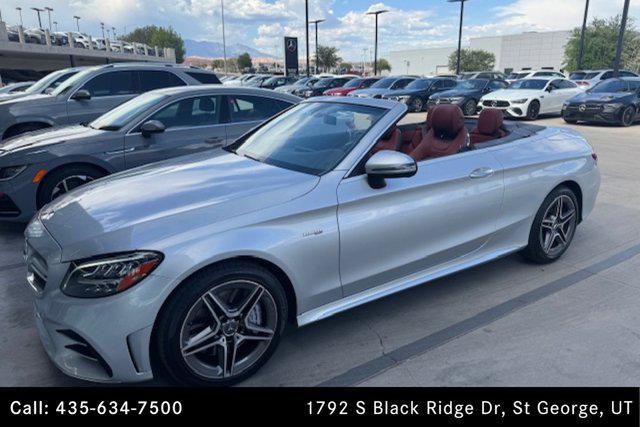 used 2021 Mercedes-Benz AMG C 43 car, priced at $49,995