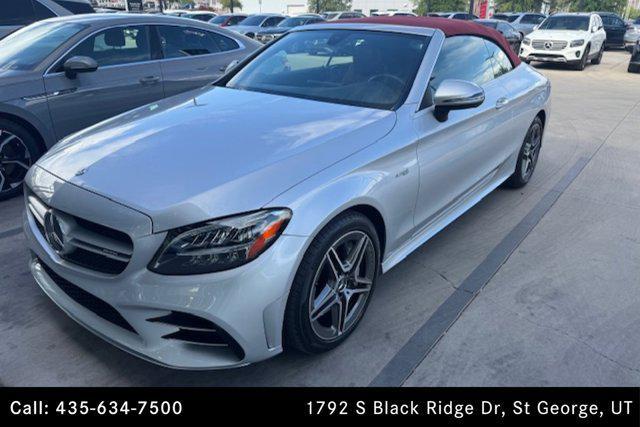 used 2021 Mercedes-Benz AMG C 43 car, priced at $49,995