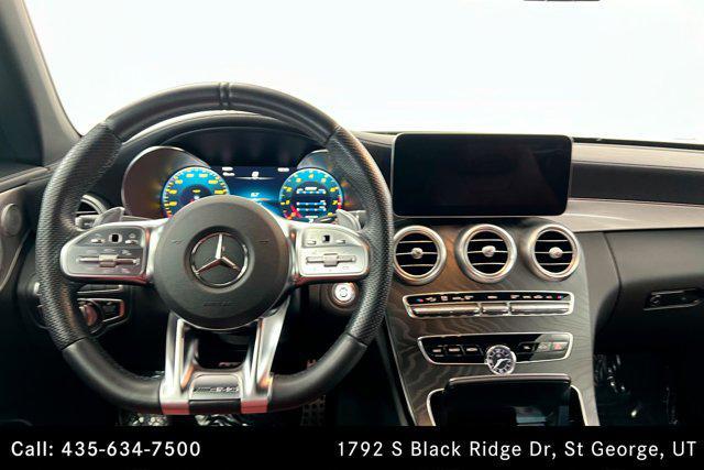 used 2021 Mercedes-Benz AMG C 43 car, priced at $47,000