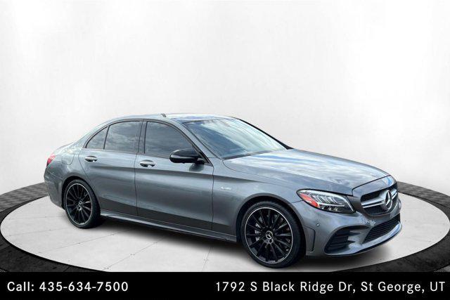 used 2020 Mercedes-Benz AMG C 43 car, priced at $35,248