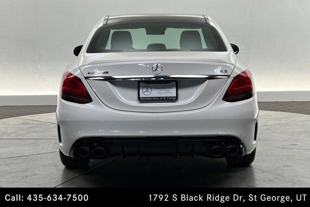 used 2020 Mercedes-Benz AMG C 43 car, priced at $44,500