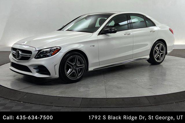 used 2020 Mercedes-Benz AMG C 43 car, priced at $44,500