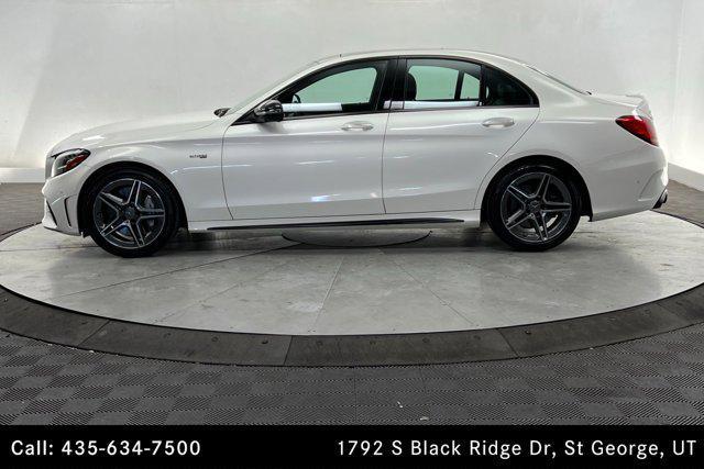 used 2020 Mercedes-Benz AMG C 43 car, priced at $44,500