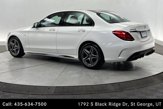 used 2020 Mercedes-Benz AMG C 43 car, priced at $44,500