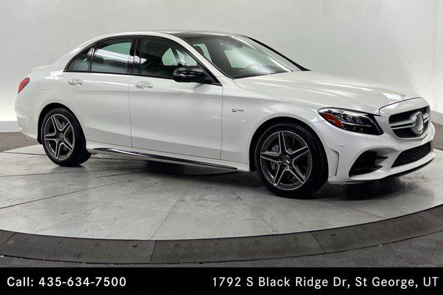 used 2020 Mercedes-Benz AMG C 43 car, priced at $44,500