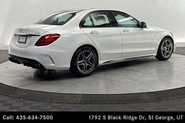 used 2020 Mercedes-Benz AMG C 43 car, priced at $44,500