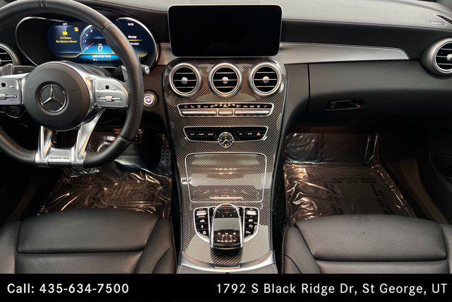 used 2020 Mercedes-Benz AMG C 43 car, priced at $44,500