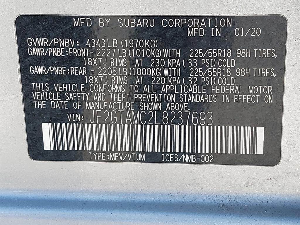 used 2020 Subaru Crosstrek car, priced at $23,878