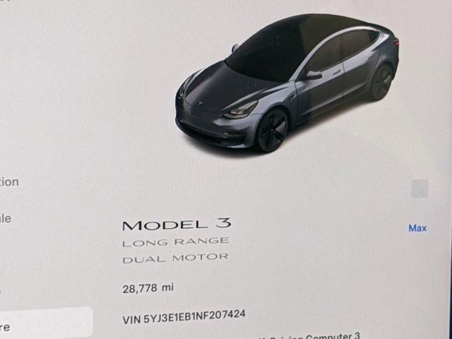 used 2022 Tesla Model 3 car, priced at $28,287