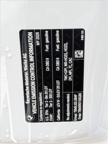 new 2026 BMW X3 car, priced at $56,775