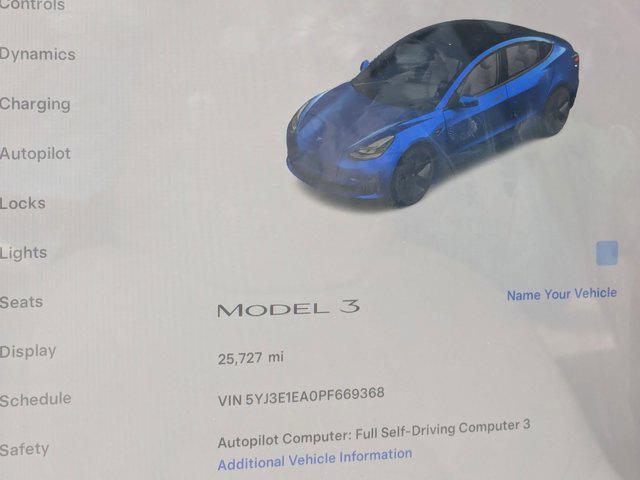 used 2023 Tesla Model 3 car, priced at $26,981