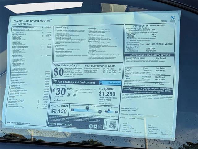used 2025 BMW 230 car, priced at $51,185