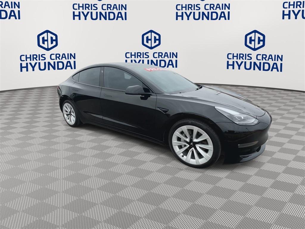 used 2022 Tesla Model 3 car, priced at $29,350