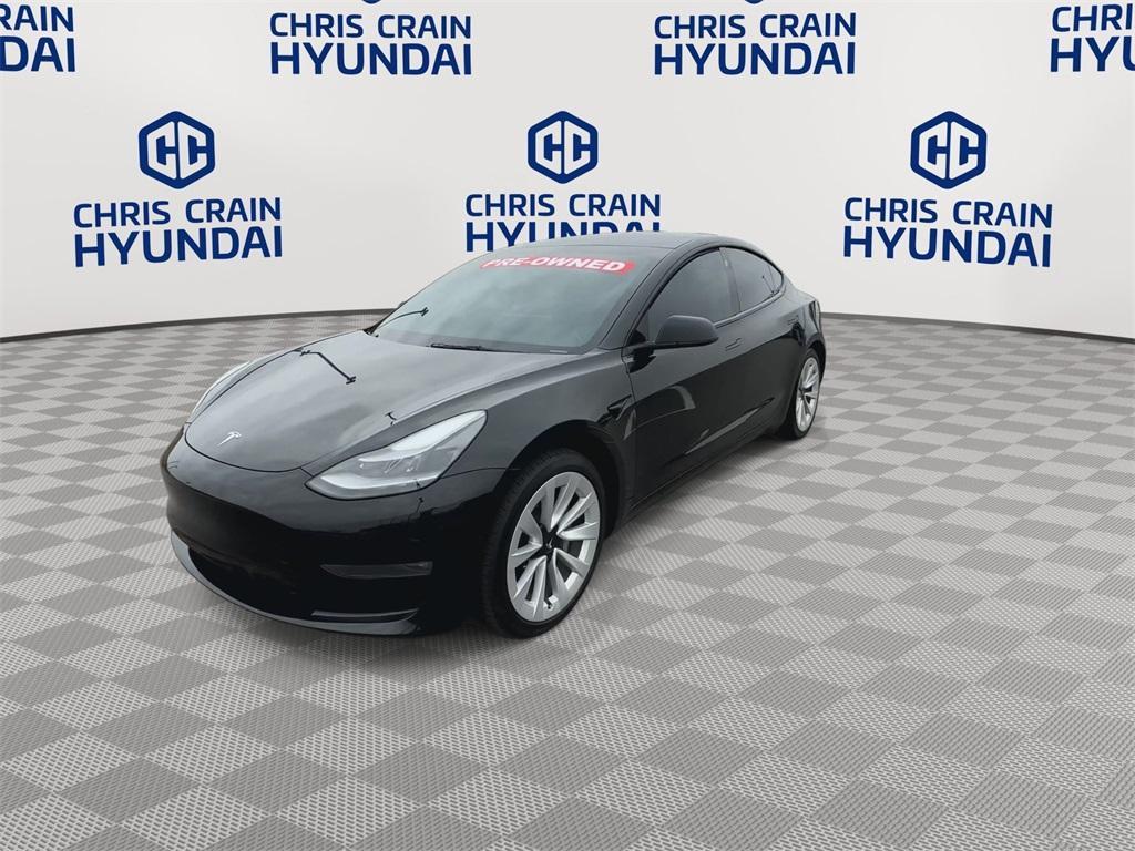 used 2022 Tesla Model 3 car, priced at $29,350