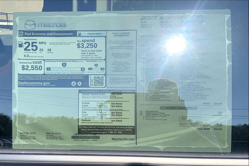 new 2025 Mazda CX-70 car, priced at $57,006