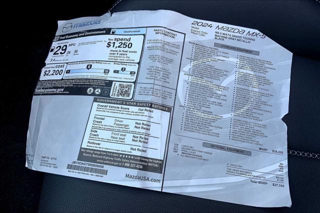 new 2024 Mazda MX-5 Miata car, priced at $36,645