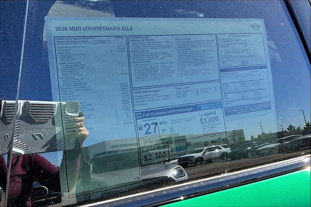 new 2026 MINI Countryman car, priced at $44,760