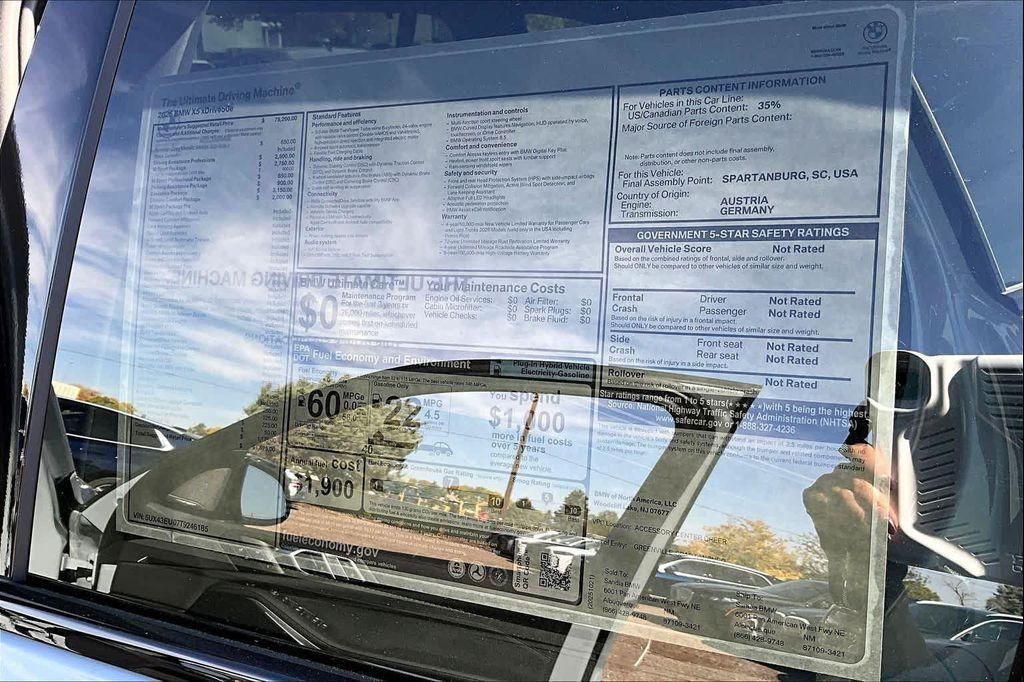 new 2026 BMW X5 PHEV car, priced at $91,625