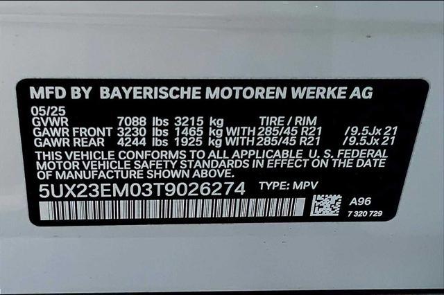new 2026 BMW X7 car, priced at $93,675