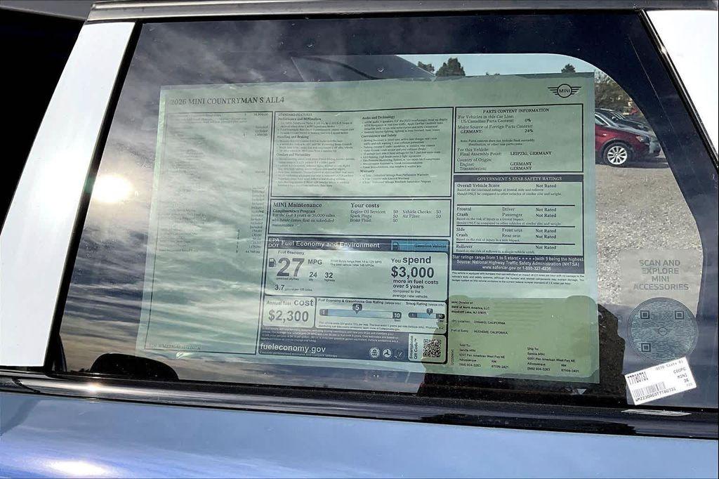 new 2026 MINI Countryman car, priced at $44,760