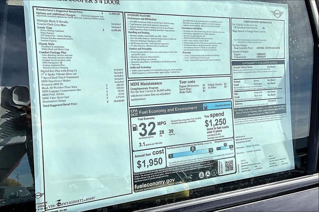 new 2026 MINI Hardtop car, priced at $39,440