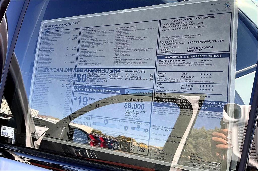 new 2026 BMW X5 car, priced at $110,275