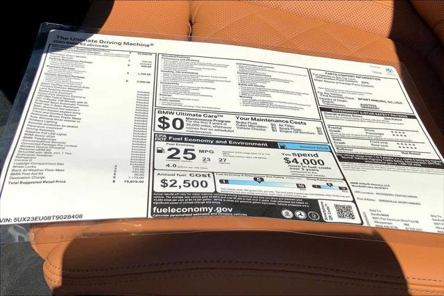new 2026 BMW X5 car, priced at $75,675